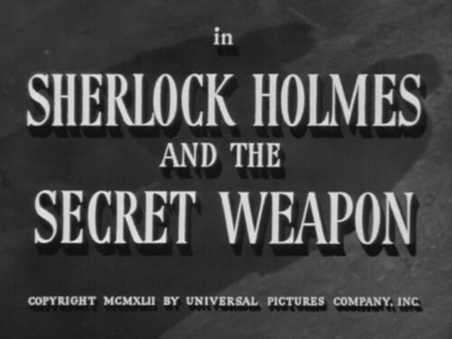 Sherlock Holmes E L’arma Segreta